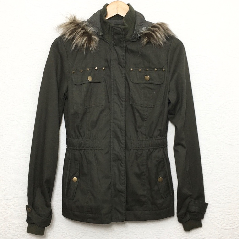 Charlotte Russe Hooded Green Jacket *NWOT*